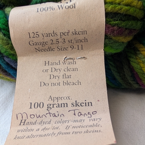 Yarn Lot Of Multicolor Wool & Wool Silk Blend Yarns - 4 Skeins - Picture 14 of 15